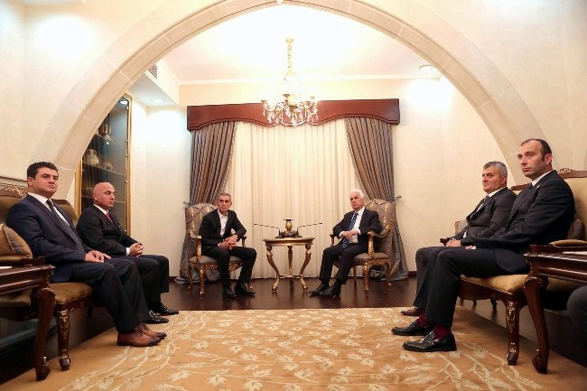 İbrahim Hacıosmanoğlu, KKTC Cumhurbaşkanı Derviş Eroğlu\'nu Ziyaret Etti