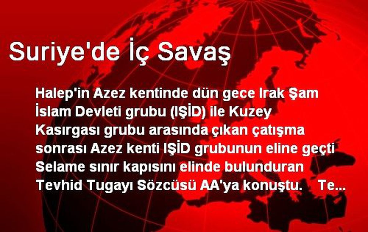 Suriye\'de İç Savaş
