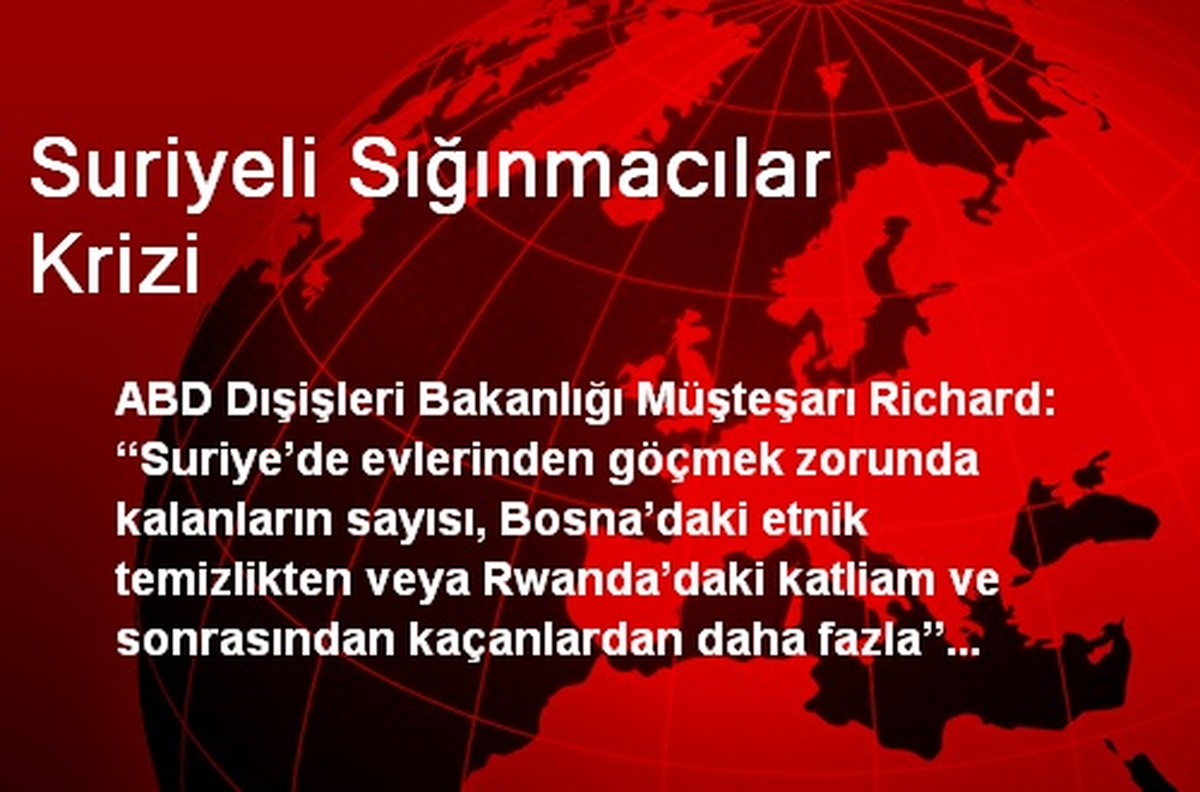 Suriyeli Sığınmacılar Krizi