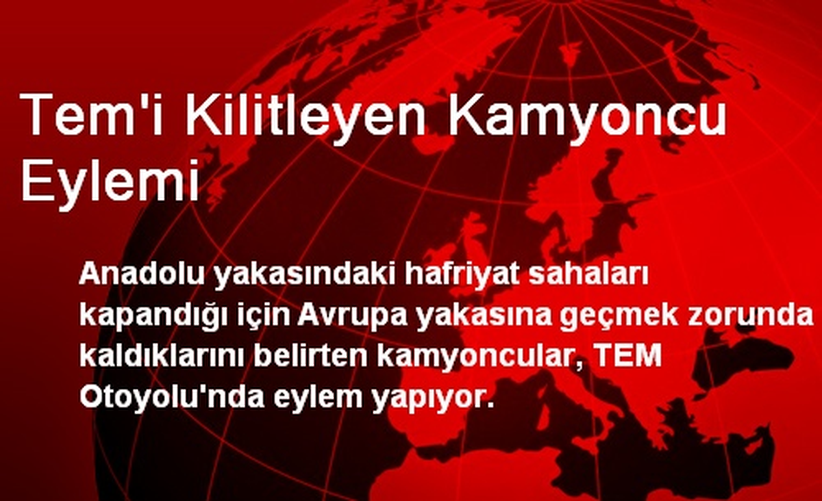 Tem\'i Kilitleyen Kamyoncu Eylemi