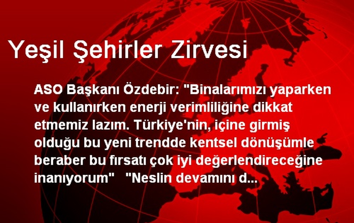 Yeşil Şehirler Zirvesi
