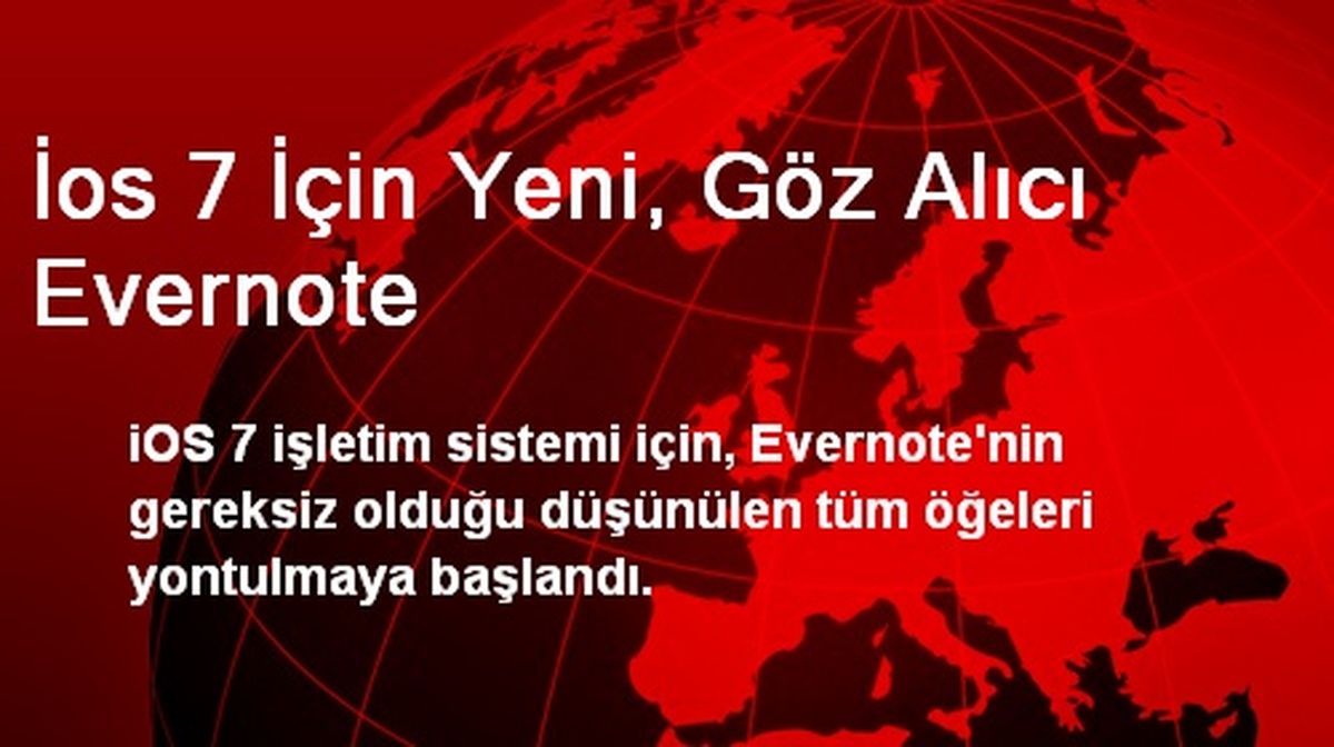 İos 7 İçin Yeni, Göz Alıcı Evernote