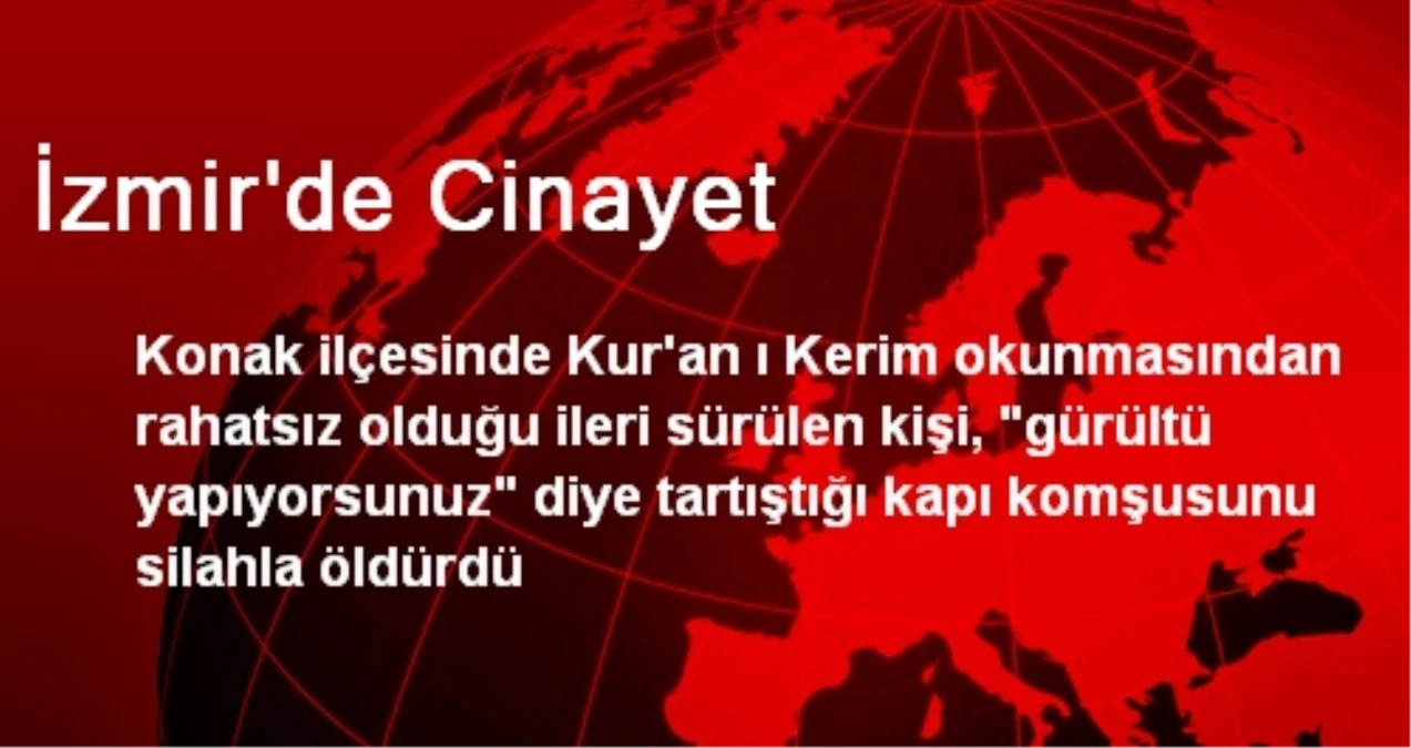 İzmir\'de Cinayet