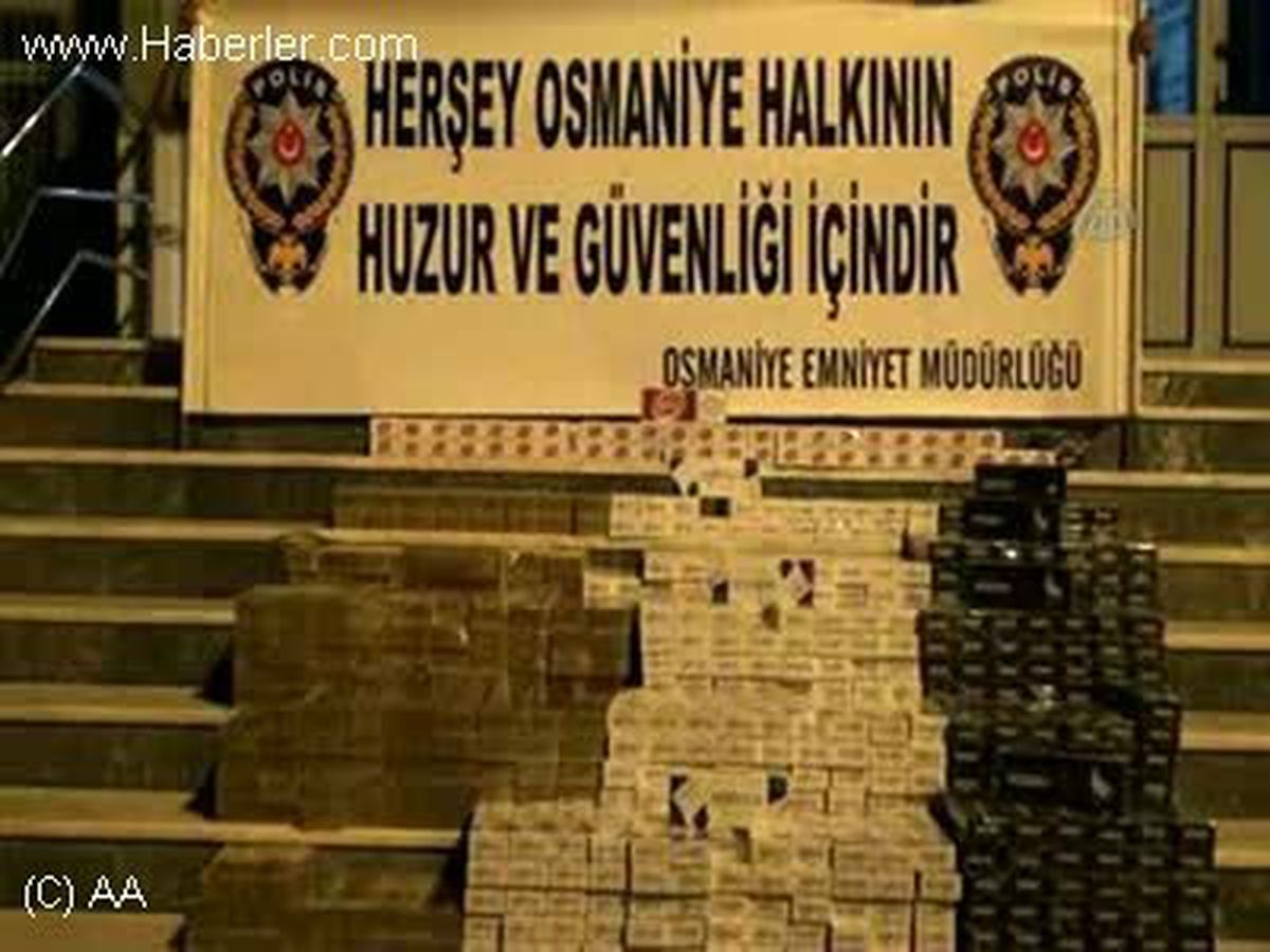 Kaçak sigara ve içki operasyonları OSMANİYE