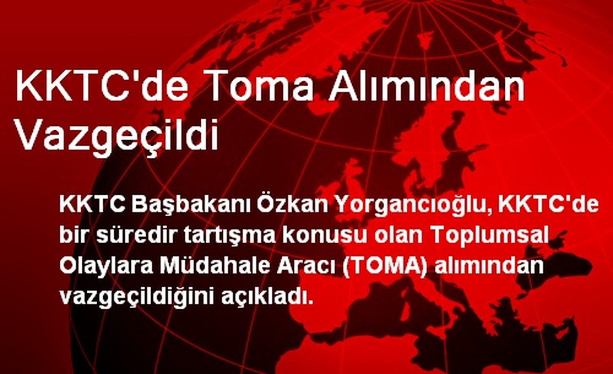 KKTC\'de Toma Alımından Vazgeçildi