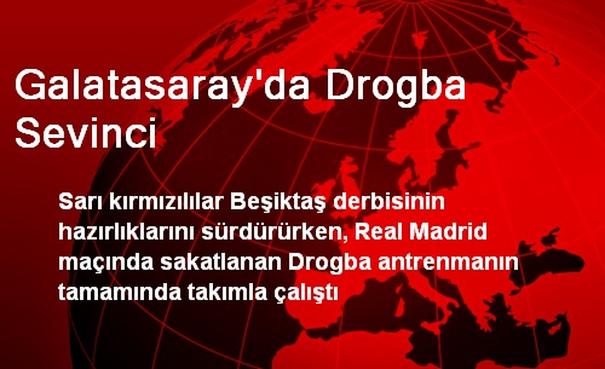 Galatasaray\'da Drogba Sevinci