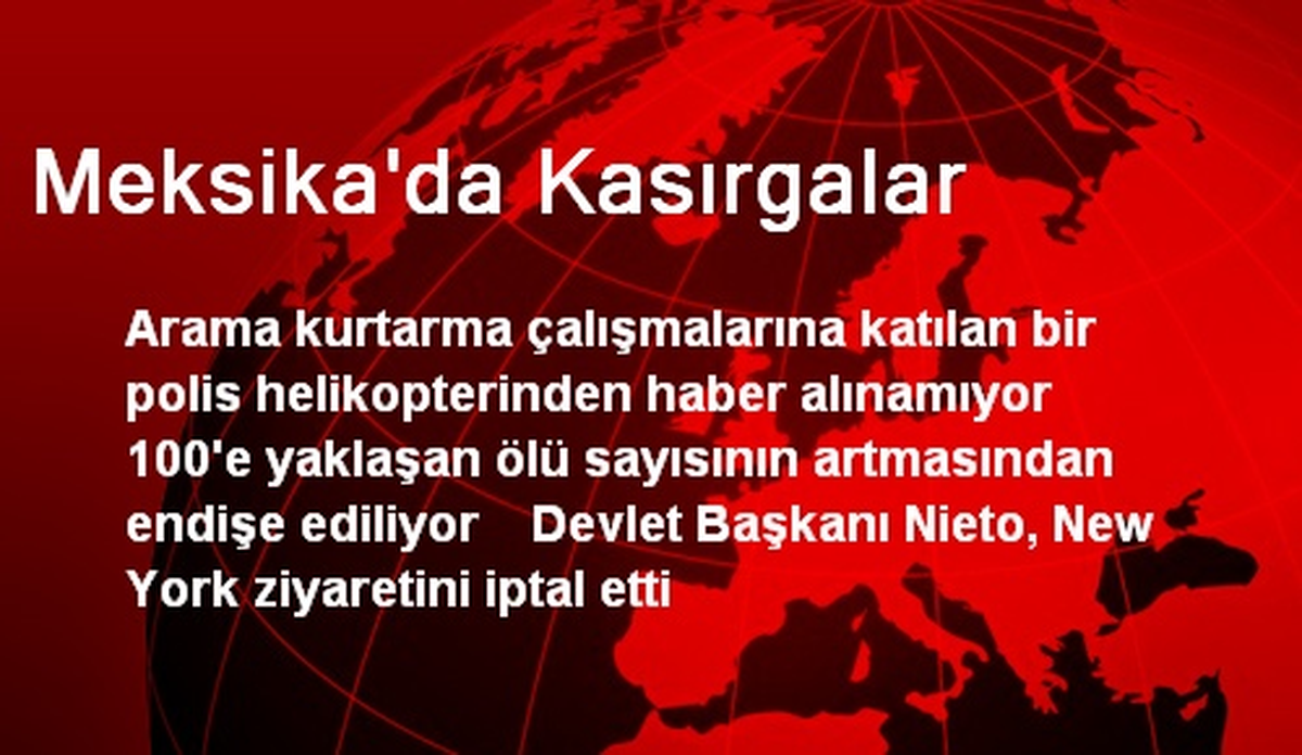 Meksika\'da Kasırgalar