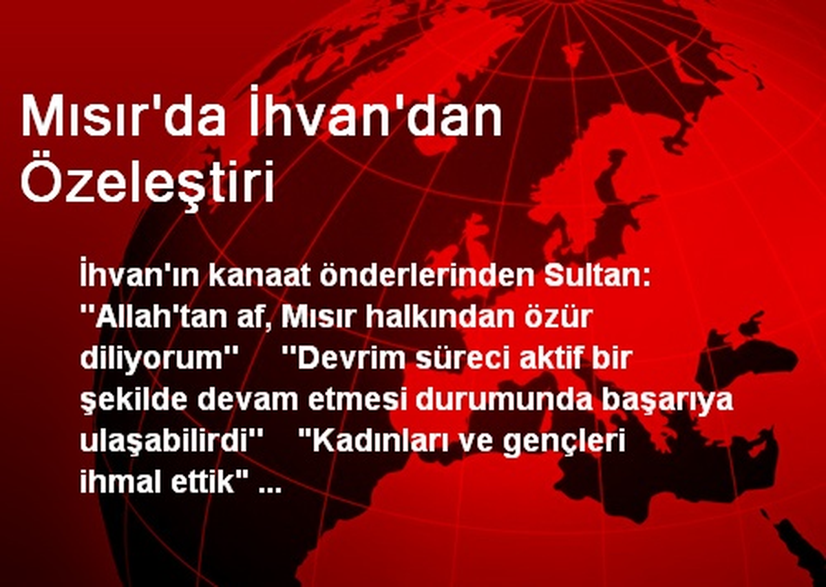 Mısır\'da İhvan\'dan Özeleştiri