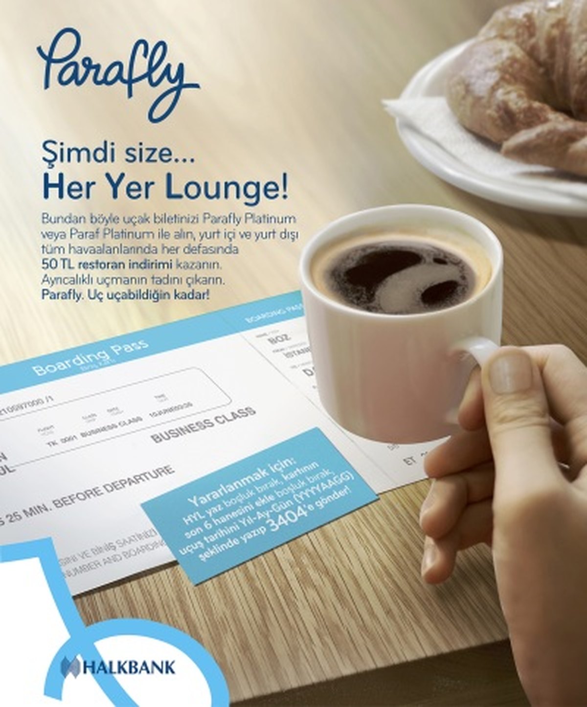 Paraf Platin ve Parafly Platin Sahipleri İçin "Her Yer Lounge"