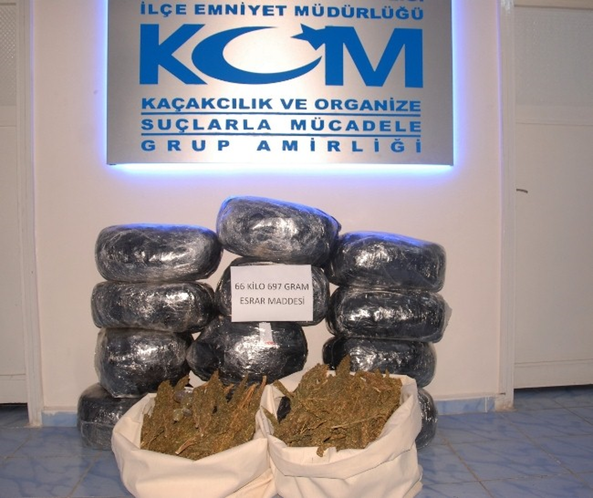 Siverek\'te 66 Kilo Esrar Ele Geçirildi
