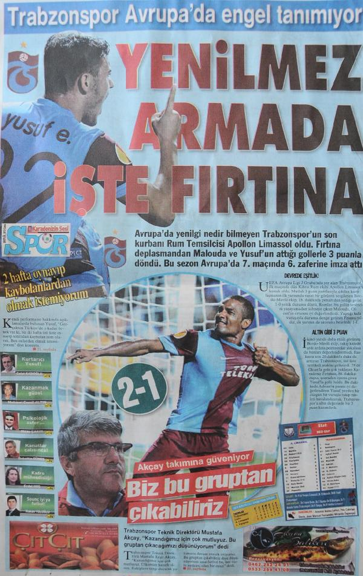Trabzonspor Akçay\'la Tarih Yazıyor