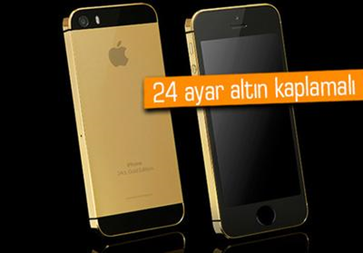 24 Ayar Altın Kaplamalı İphone 5s