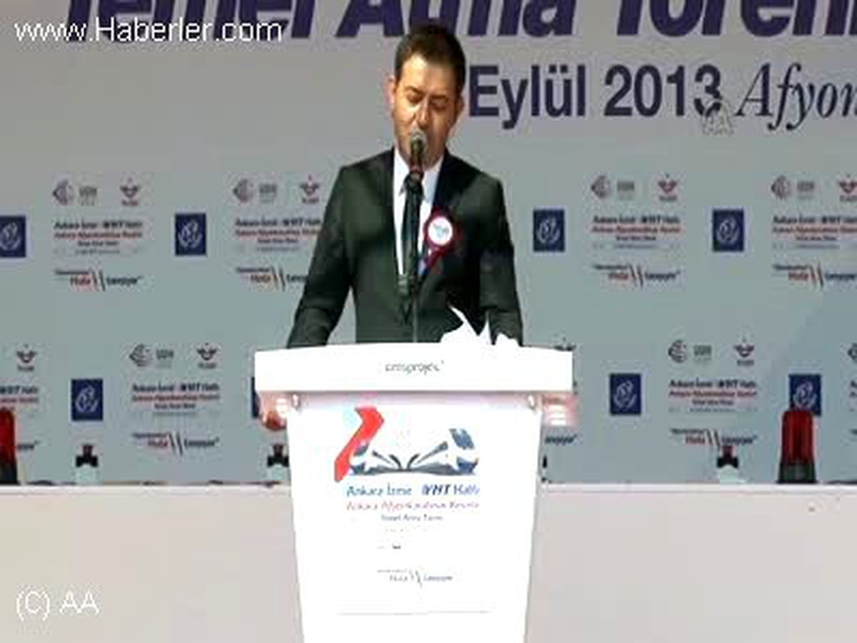 Ankara Afyonkarahisar hızlı tren hattının temel atma töreni Eroğlu AFYON