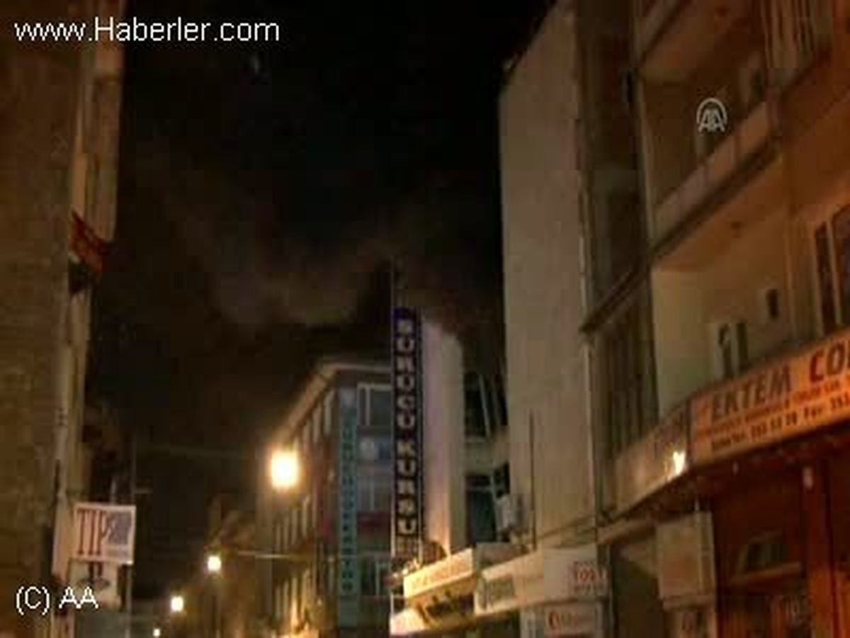 İş hanında çıkan yangın KONYA