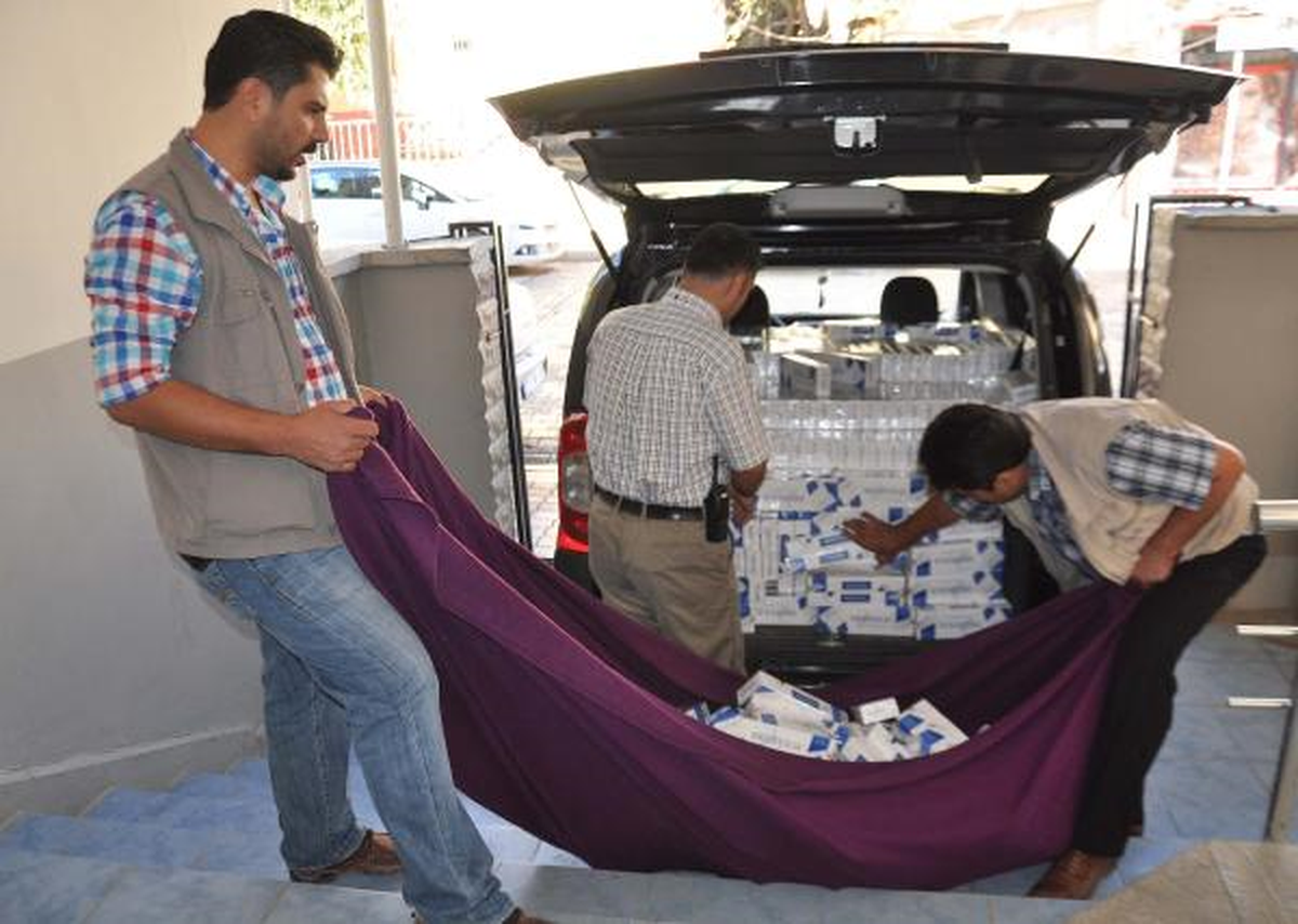 İslahiye\'de 8 Bin Paket Kaçak Sigaraya 2 Gözaltı