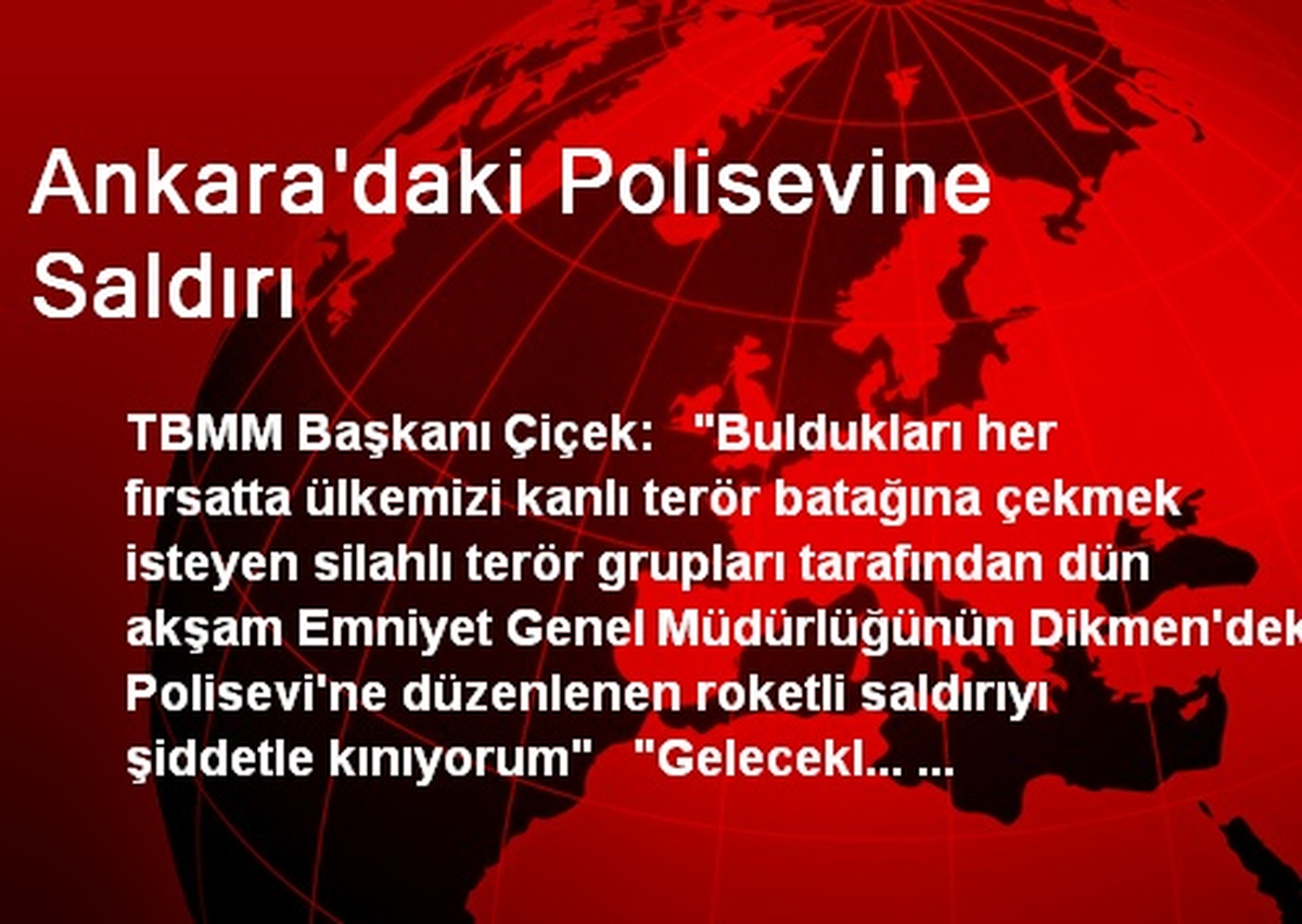 Ankara\'daki Polisevine Saldırı