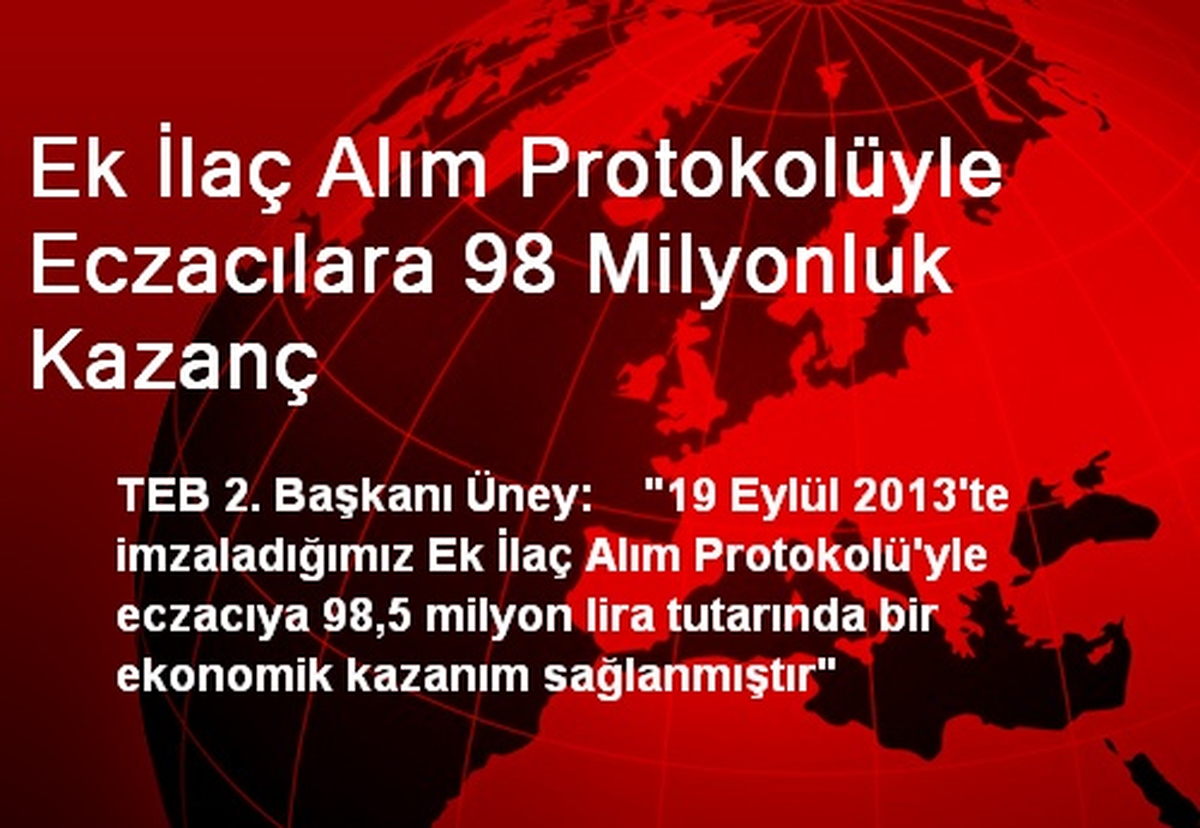 Ek İlaç Alım Protokolüyle Eczacılara 98 Milyonluk Kazanç