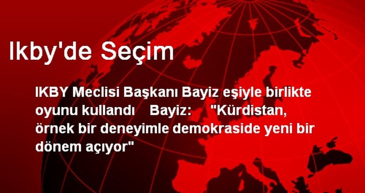 Ikby\'de Seçim