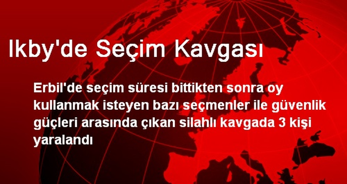 Ikby\'de Seçim Kavgası