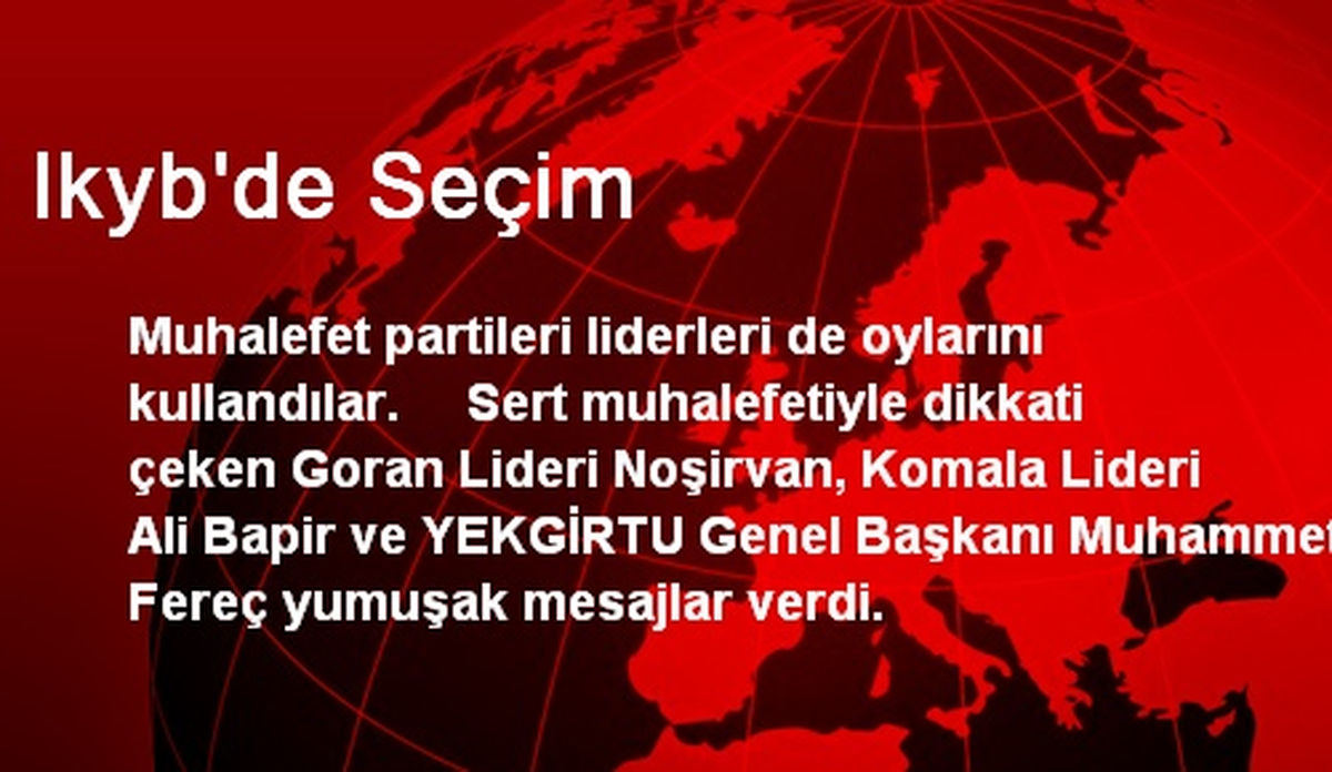 Ikyb\'de Seçim