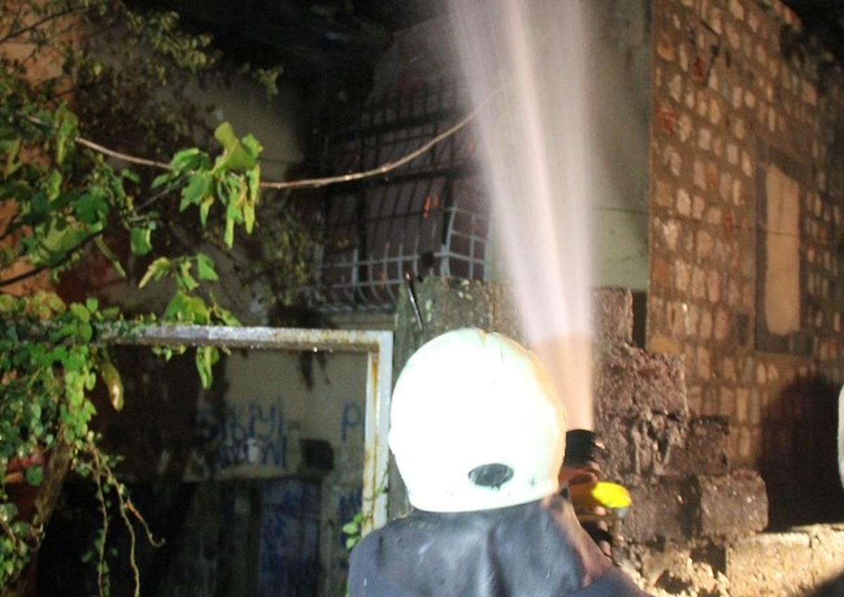 Rize\'de Korkutan Yangın