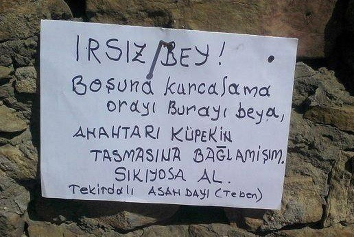 Tekirdağlı Vatandaş Hırsıza Not Bıraktı