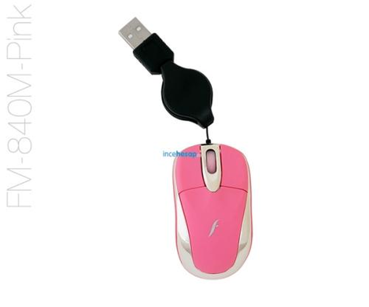Frisby Fm-840m-P Optik Pembe Süper Mini Makaralı Mouse