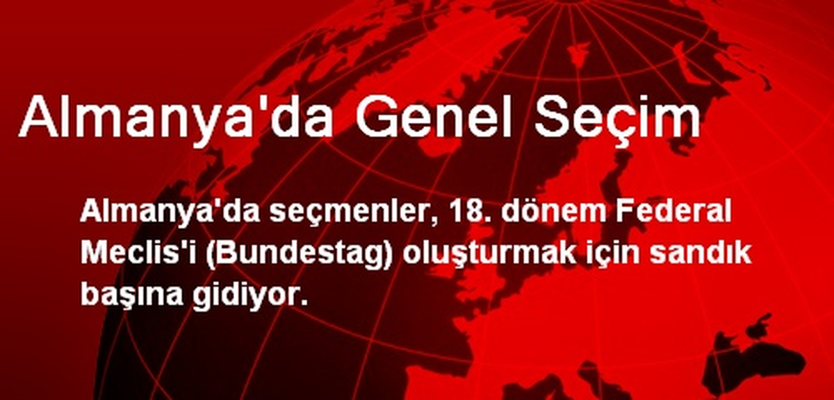 Almanya\'da Genel Seçim