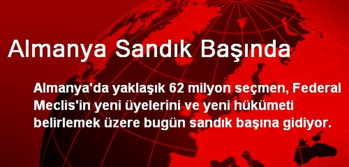 Almanya Sandık Başında
