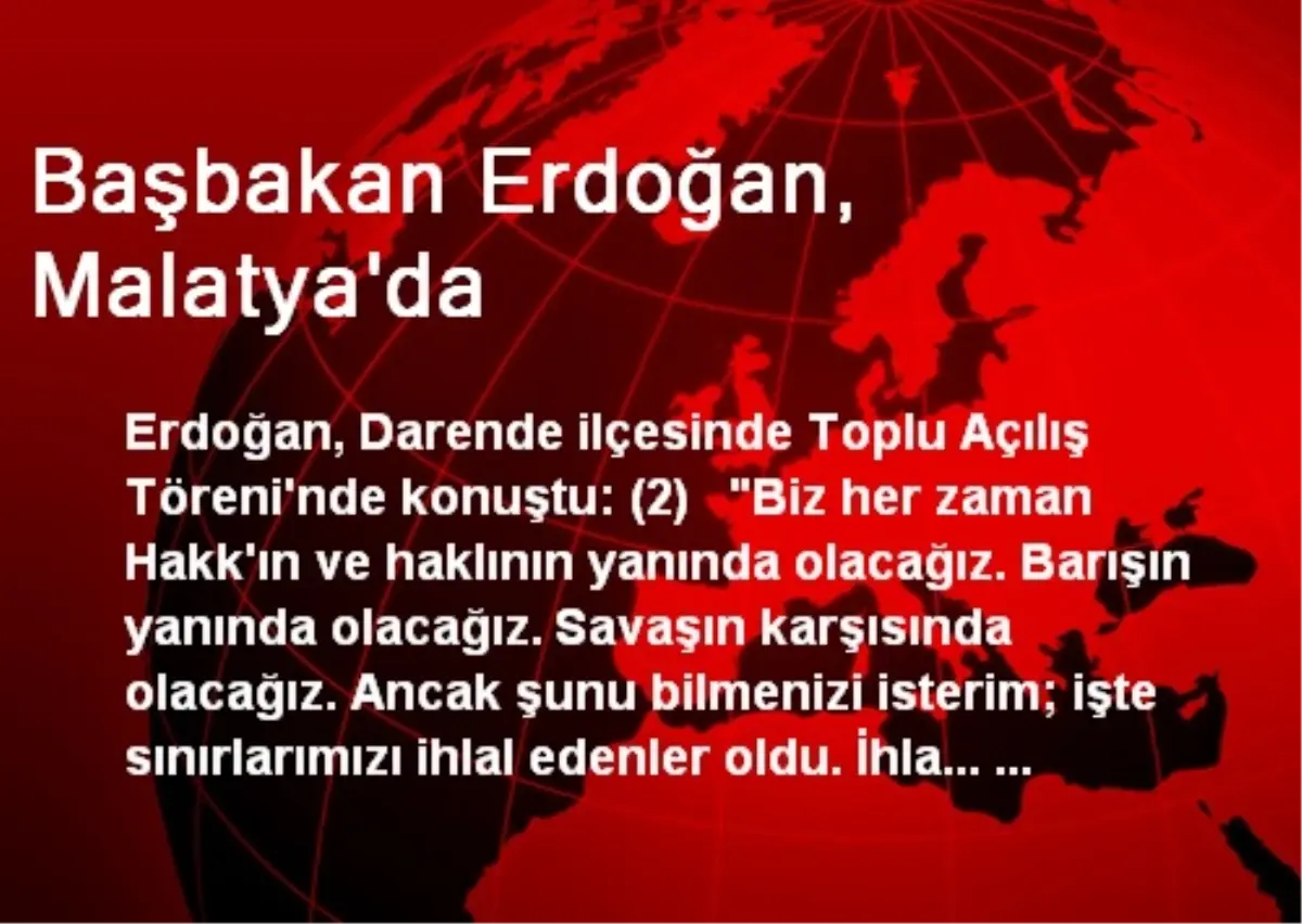 Başbakan: Seçmeli Ders Konusunda Hassas Davranın