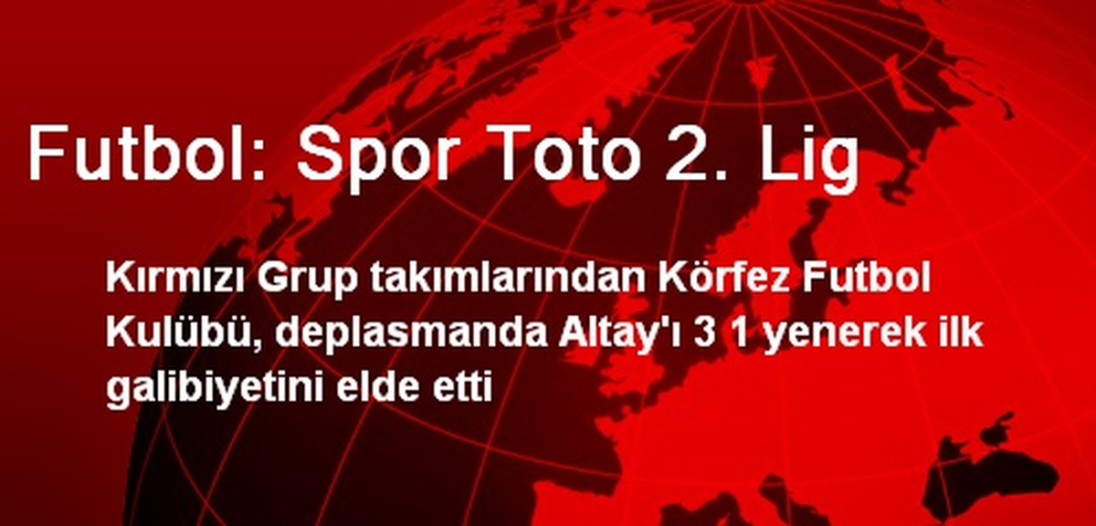 Futbol: Spor Toto 2. Lig