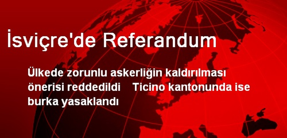 İsviçre\'de Referandum