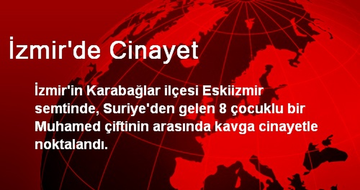 İzmir\'de Cinayet