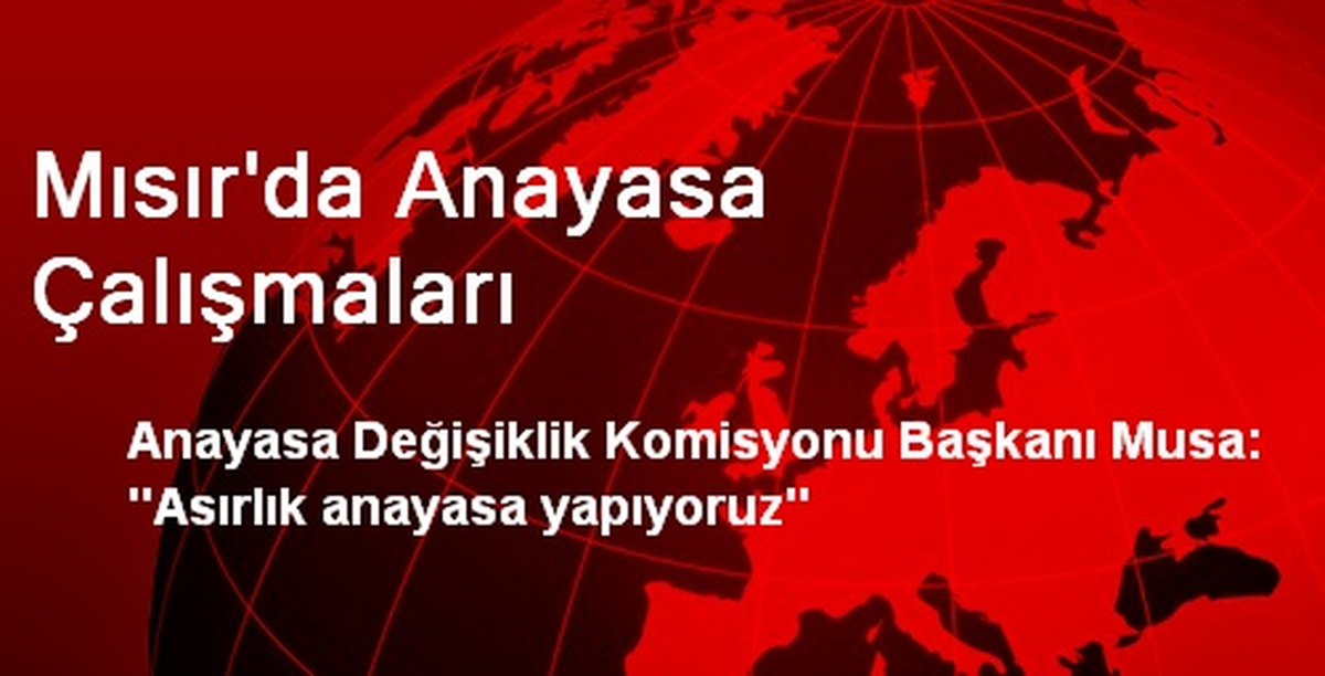 Mısır\'da Anayasa Çalışmaları