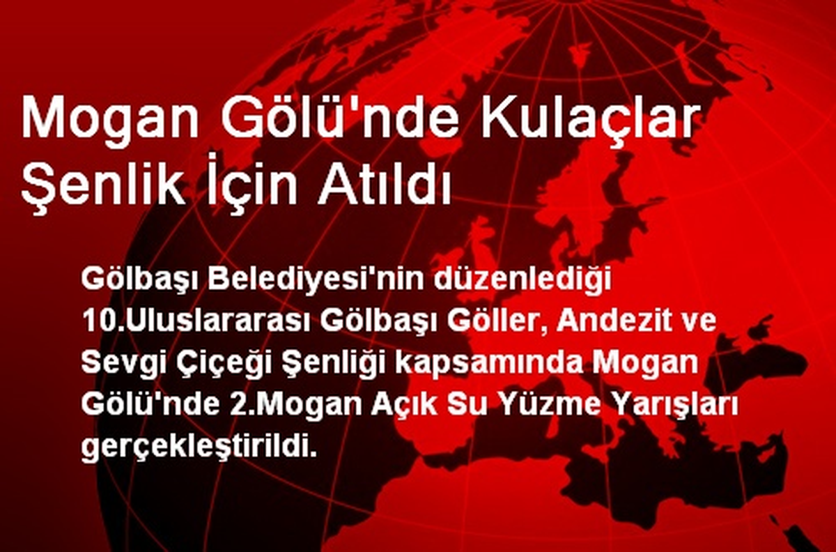 Mogan Gölü\'nde Kulaçlar Şenlik İçin Atıldı