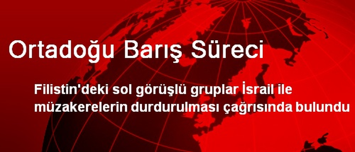 Filistin, İsrail ile Müzakereleri Durdurmak İstiyor