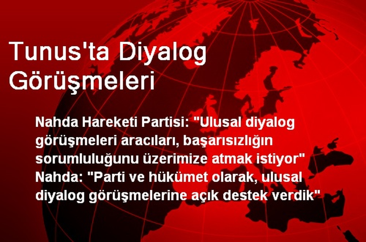 Tunus\'ta Diyalog Görüşmeleri