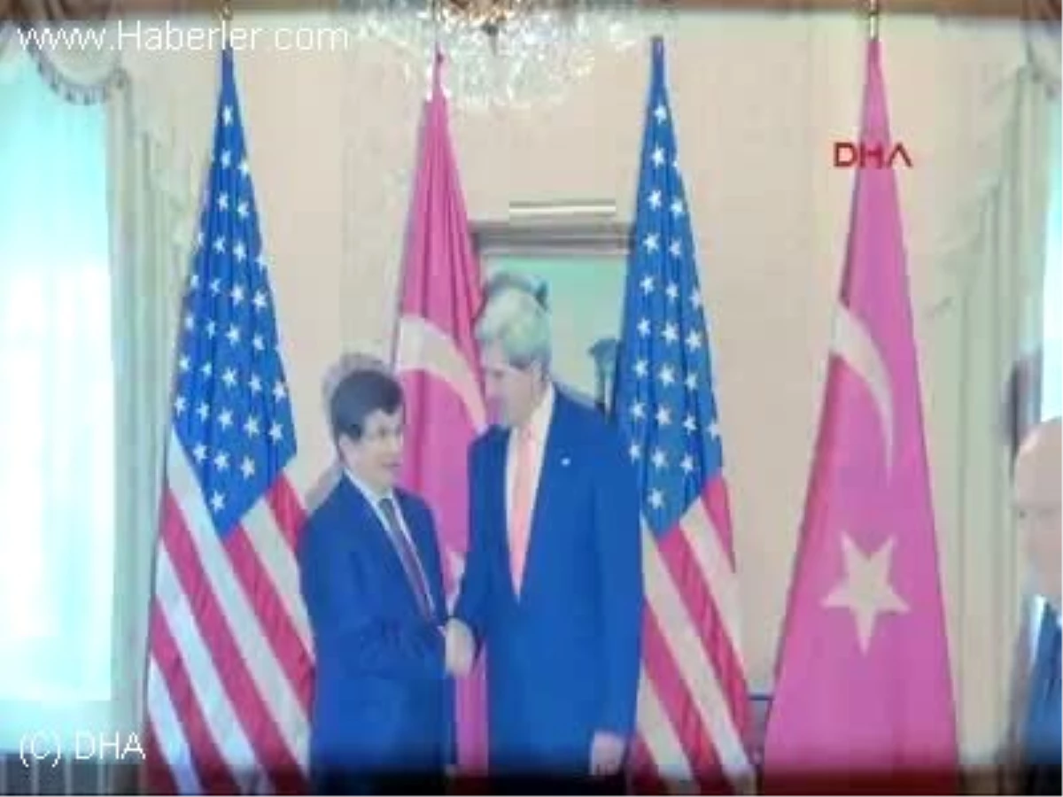 Dışişleri Bakanı Ahmet Davutoğlu, John Kerry ile Görüştü