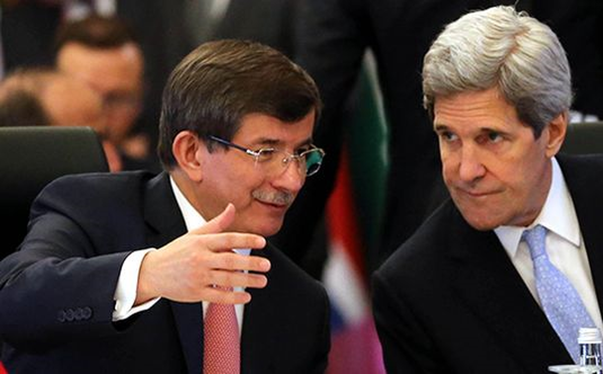 Dışişleri Bakanı Davutoğlu, ABD Dışişleri Bakanı Kerry ile Görüştü