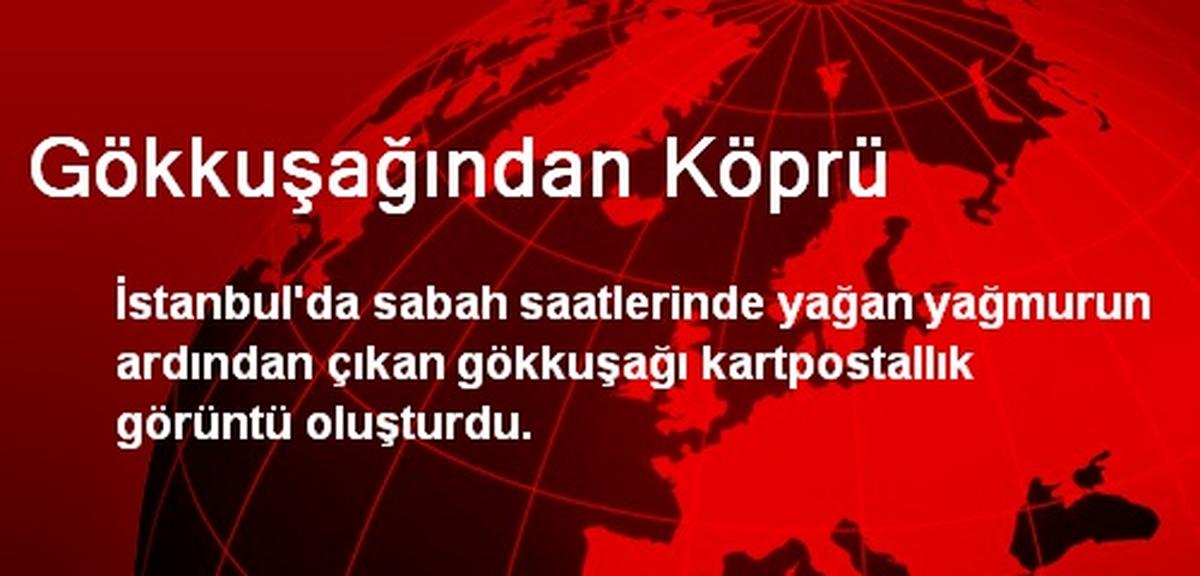 Gökkuşağı Kartpostallık Görüntü Oluşturdu