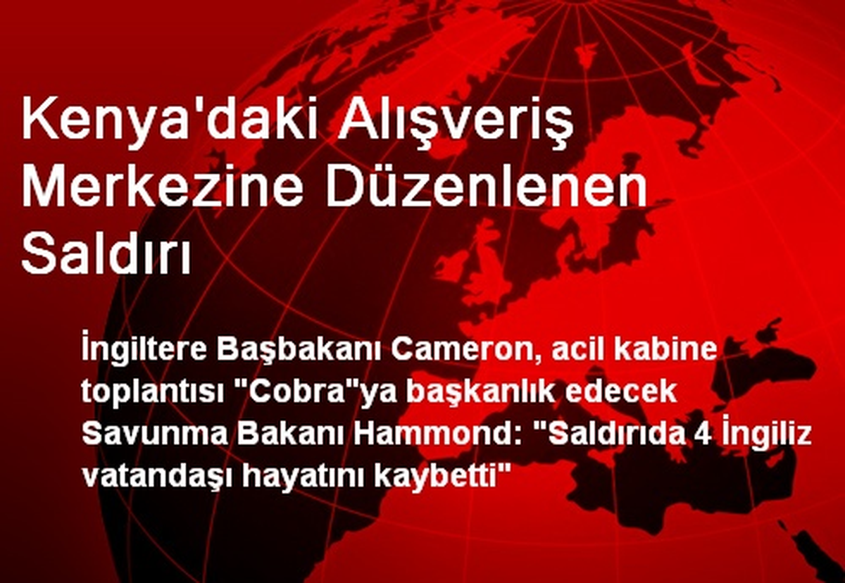 Kenya\'daki Alışveriş Merkezine Düzenlenen Saldırı