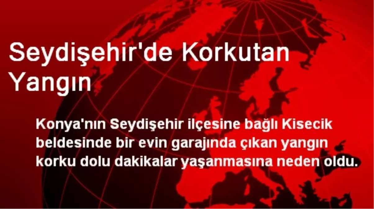 Seydişehir\'de Korkutan Yangın