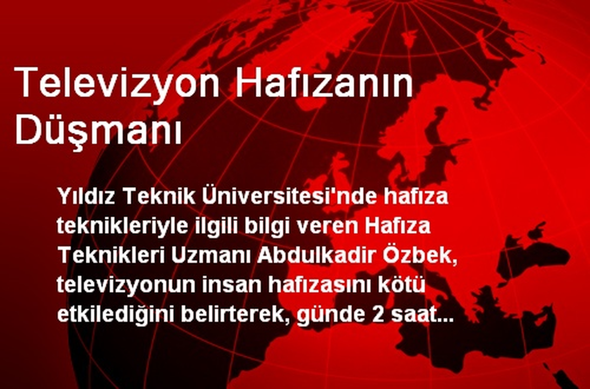 Televizyon Hafızanın Düşmanı
