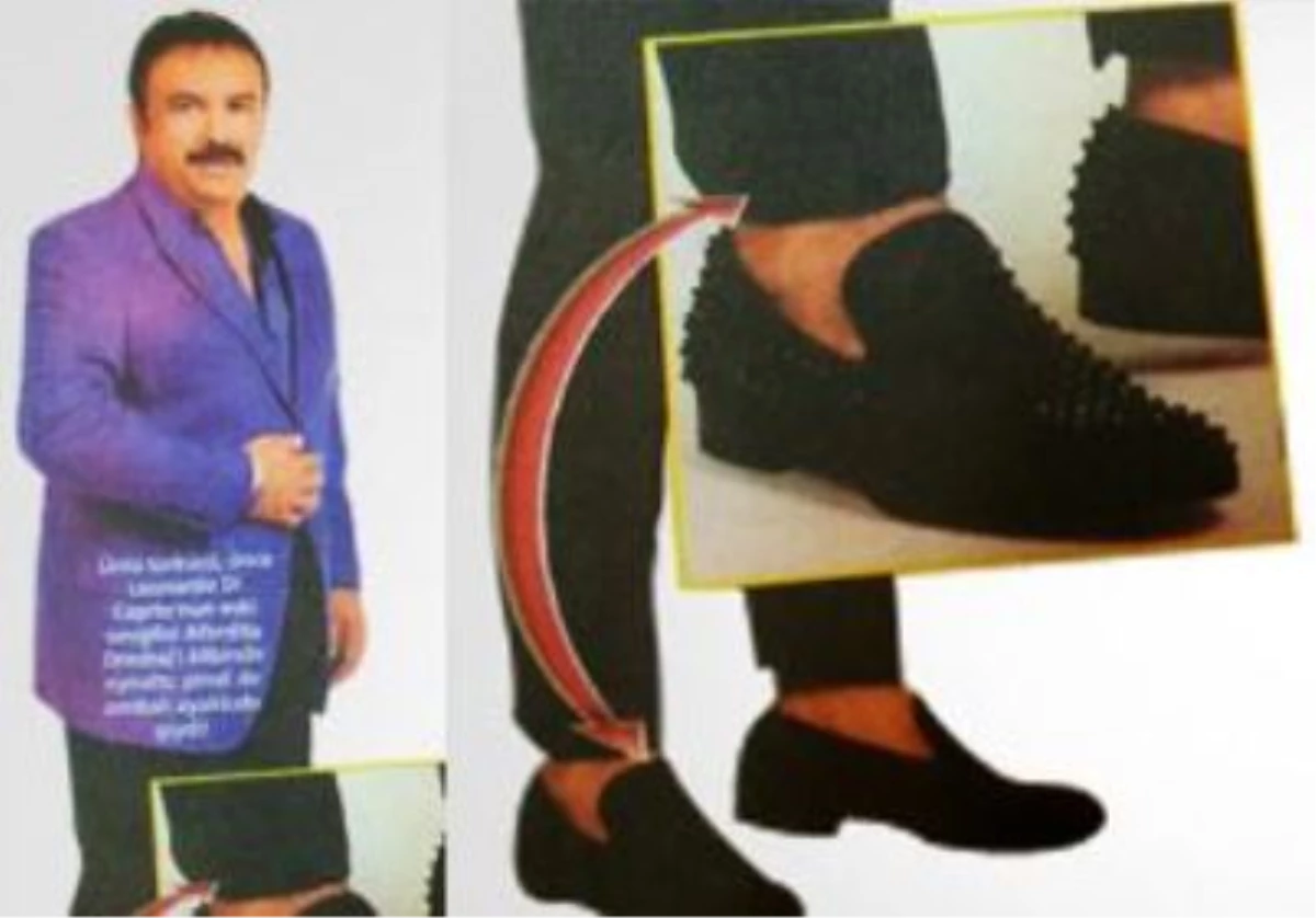 Bülent Serttaş da Zımbalı Ayakkabı Modasına Uydu