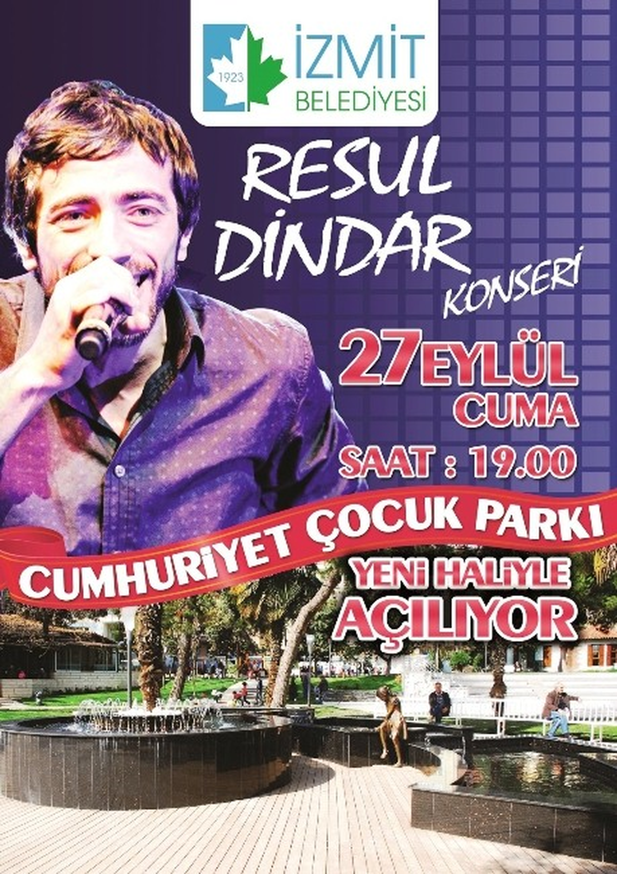 Cumhuriyet Çocuk Parkı Konserle Açılıyor