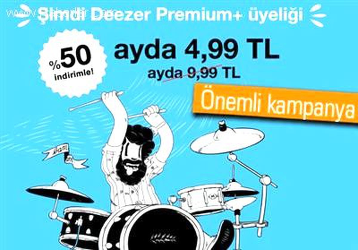 Deezer, İlk Hafta İçin Yüzde 50 İndirimli