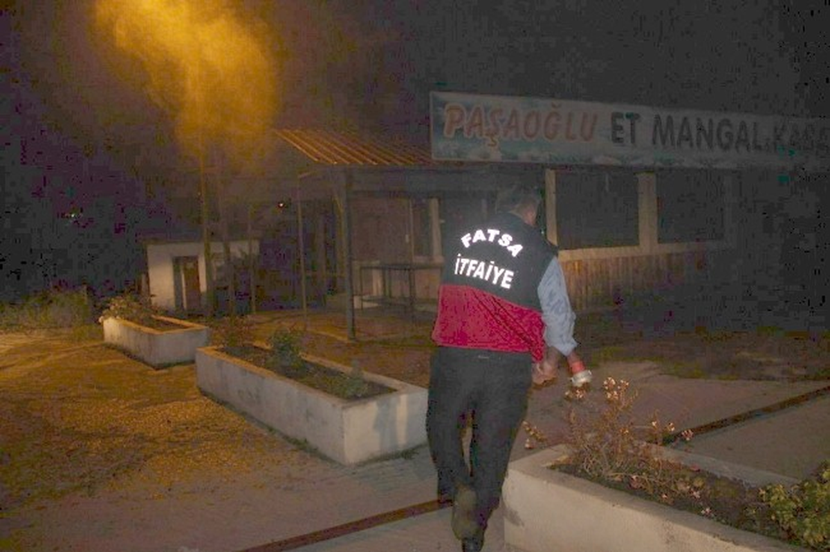 Fatsa\'da İş Yeri Yangını