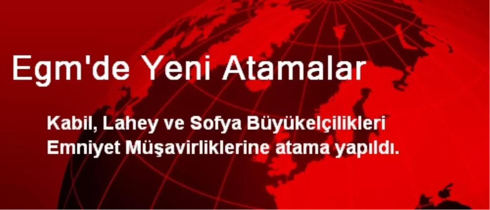 Egm\'de Yeni Atamalar