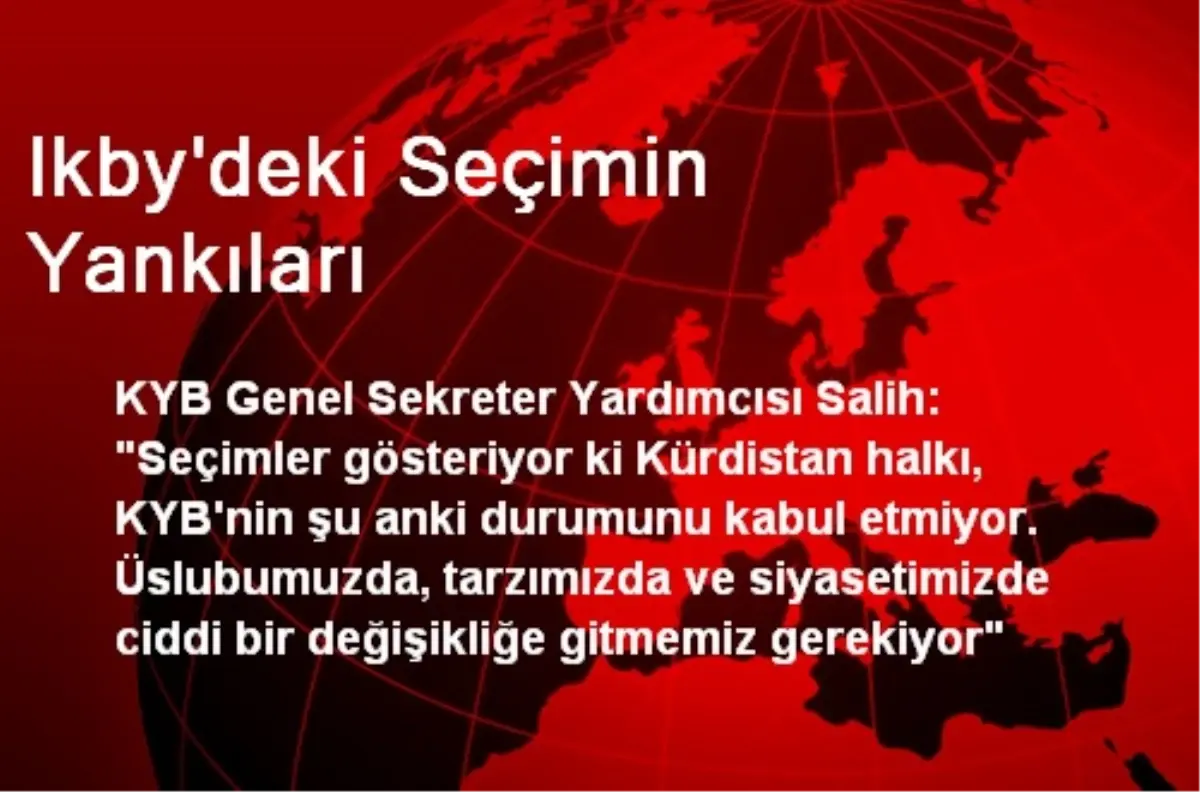 Ikby\'deki Seçimin Yankıları