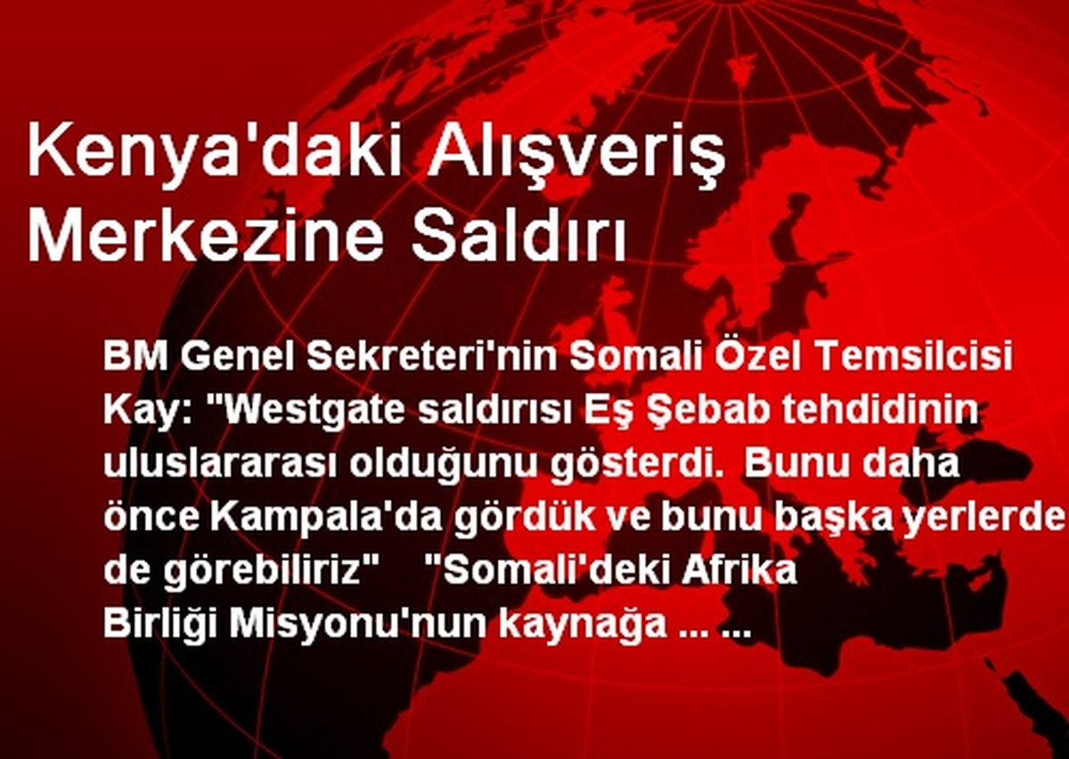Kenya\'daki Alışveriş Merkezine Saldırı